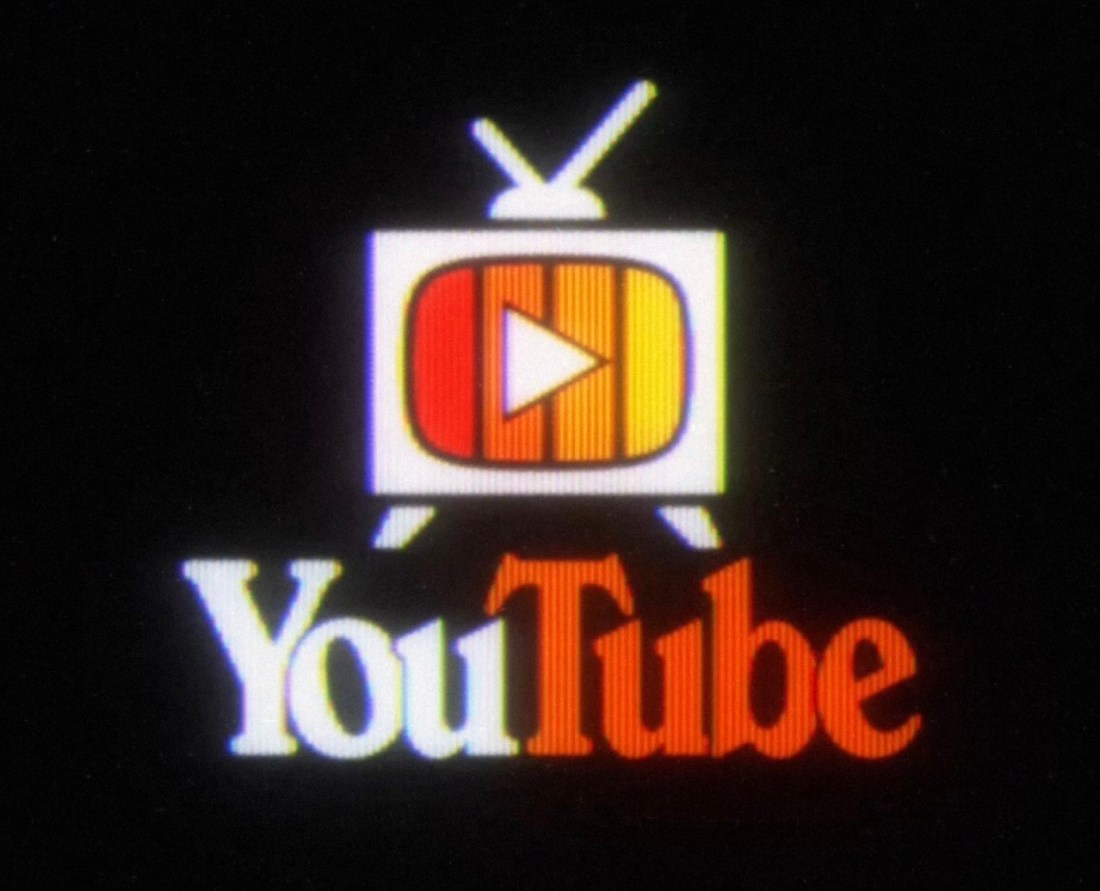 Modern tech company logo redesigned in vintage 1980s chrome style