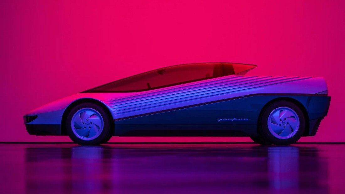 Restored 1984 Honda HP-X concept car with jet fighter canopy