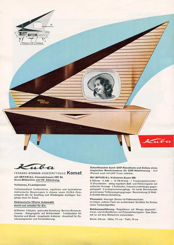 Vintage space age record player with a smoked acrylic dome and chrome base